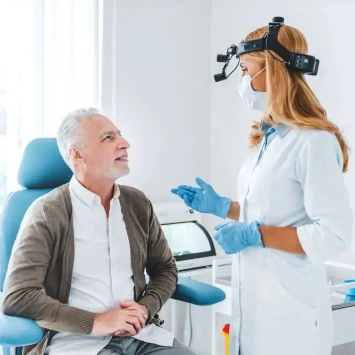 dentist with patient