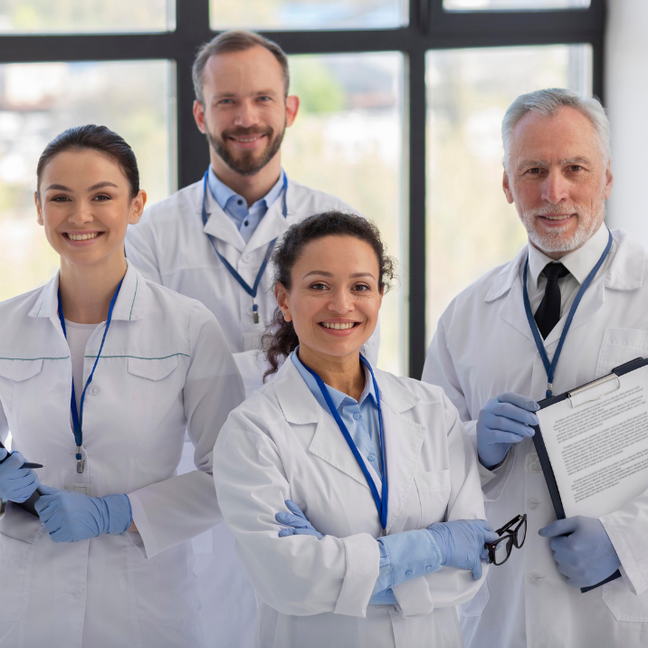 Group of doctors - generic full mouth implant rehabilitation