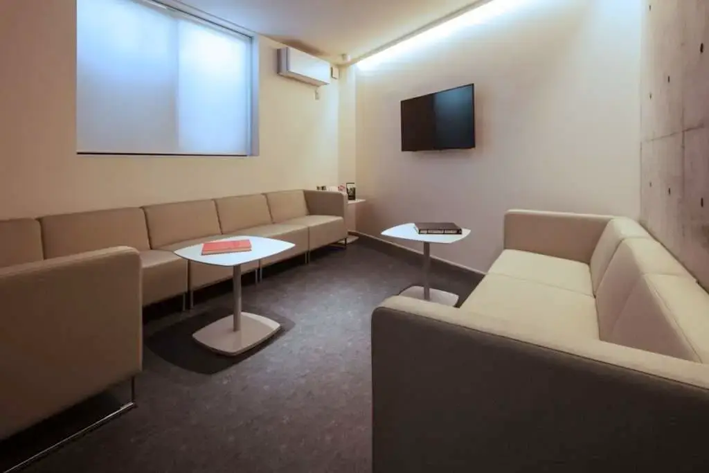 ZAGA Center Osaka interior - waiting room for patients