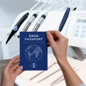ZAGA Passport at dental office being held