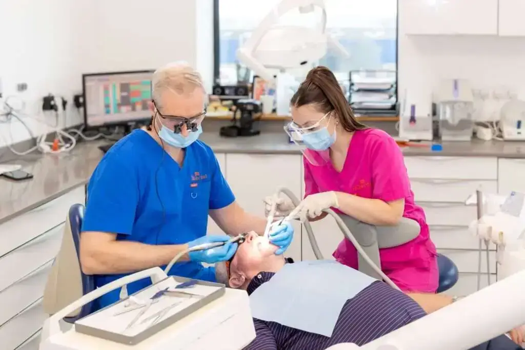 Dr. Peter Doherty treating a patient